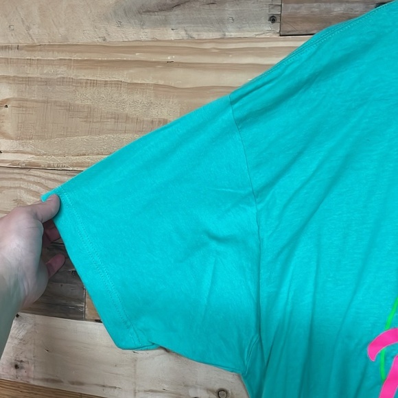 Tultex size XL Green Malibu Barbie Graphic Short Sleeve Crewneck Soft T-Shirt - Picture 4 of 6